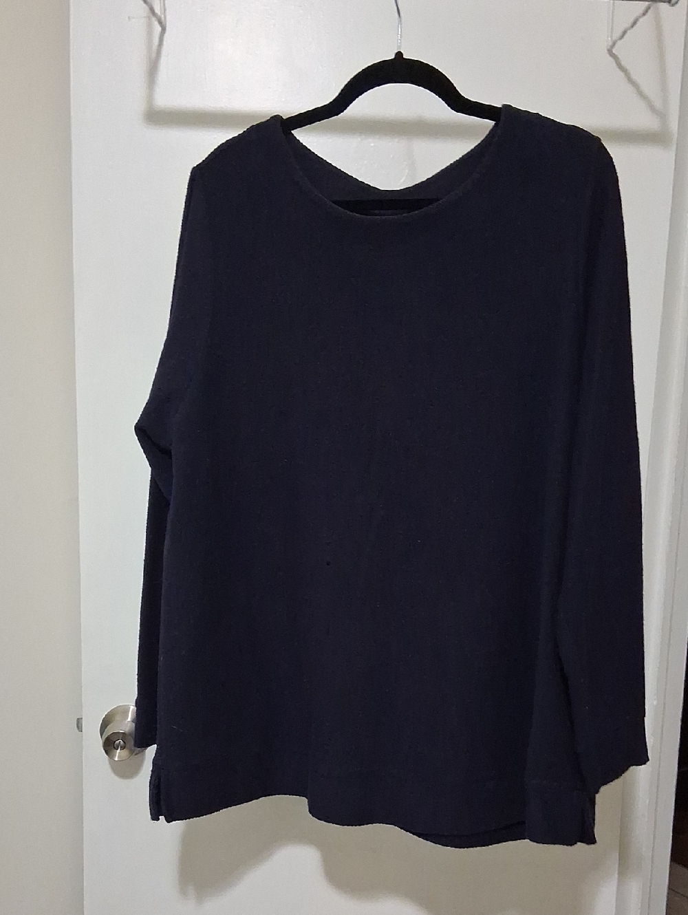 Croft & Barrow Navy Top Size 2X